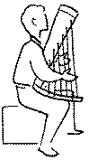 enfant jouant de la harpe